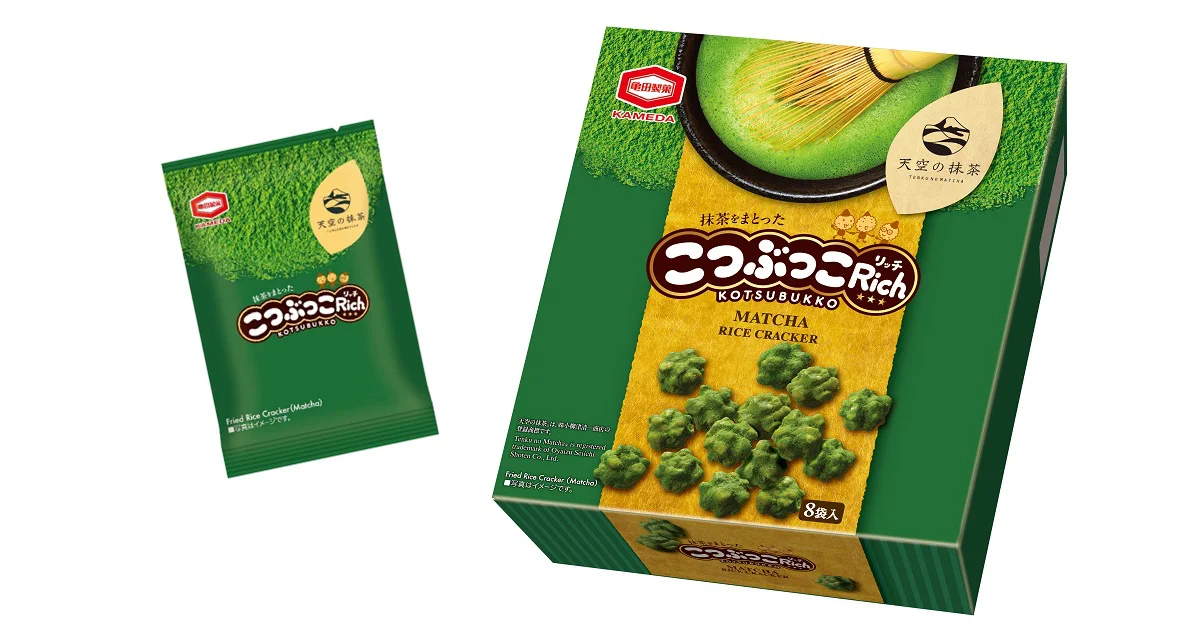 『こつぶっこRich 天空の抹茶®』
東京おかしランド カメダセイカ限定で新発売
日本の魅力溢れる、特別な味わい